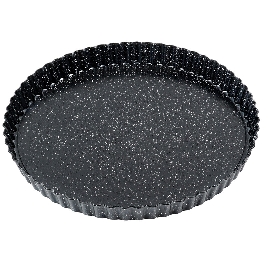 Granite tart pan with removable bottom 28x3 cm