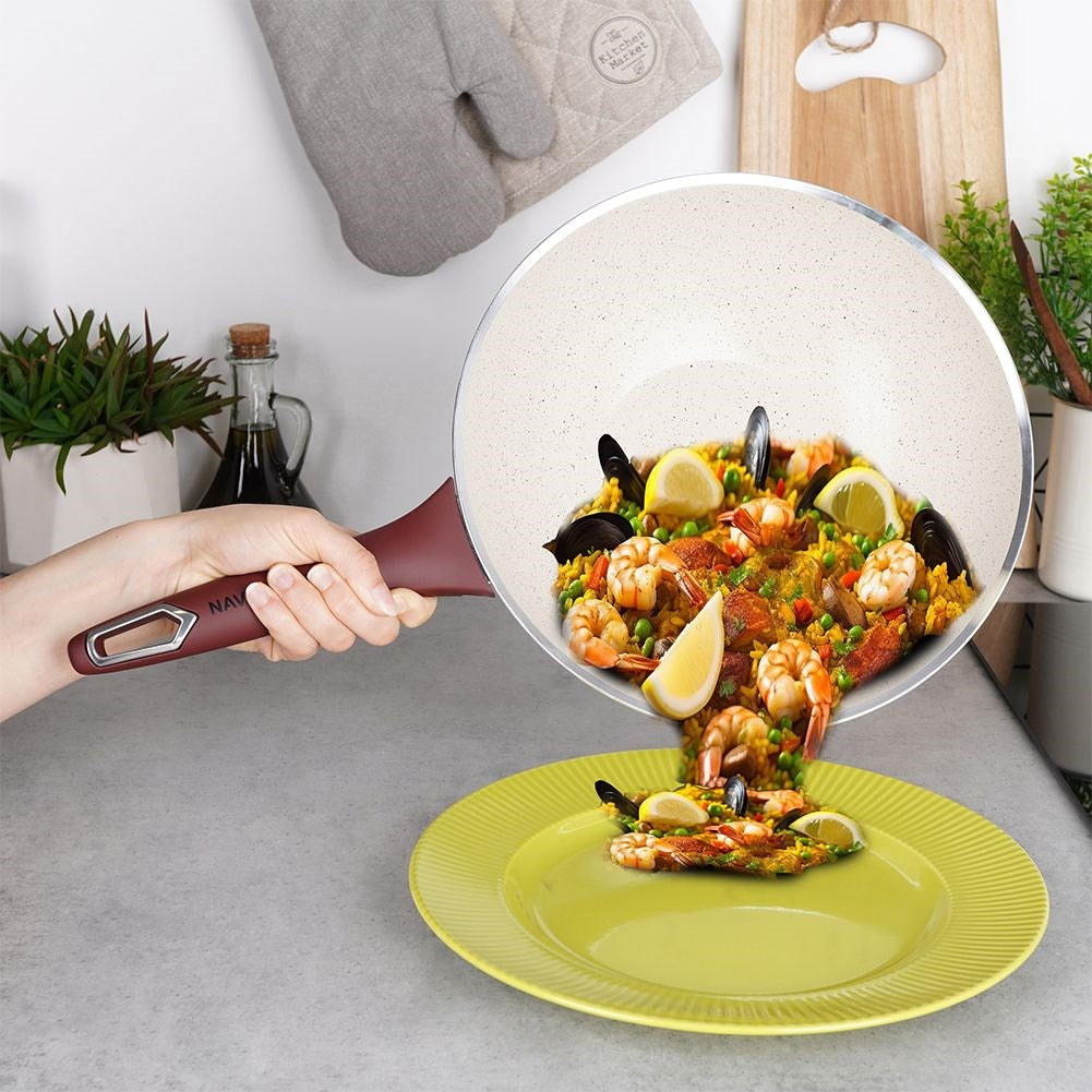 Granite wok pan TERRESTRIAL 28 cm