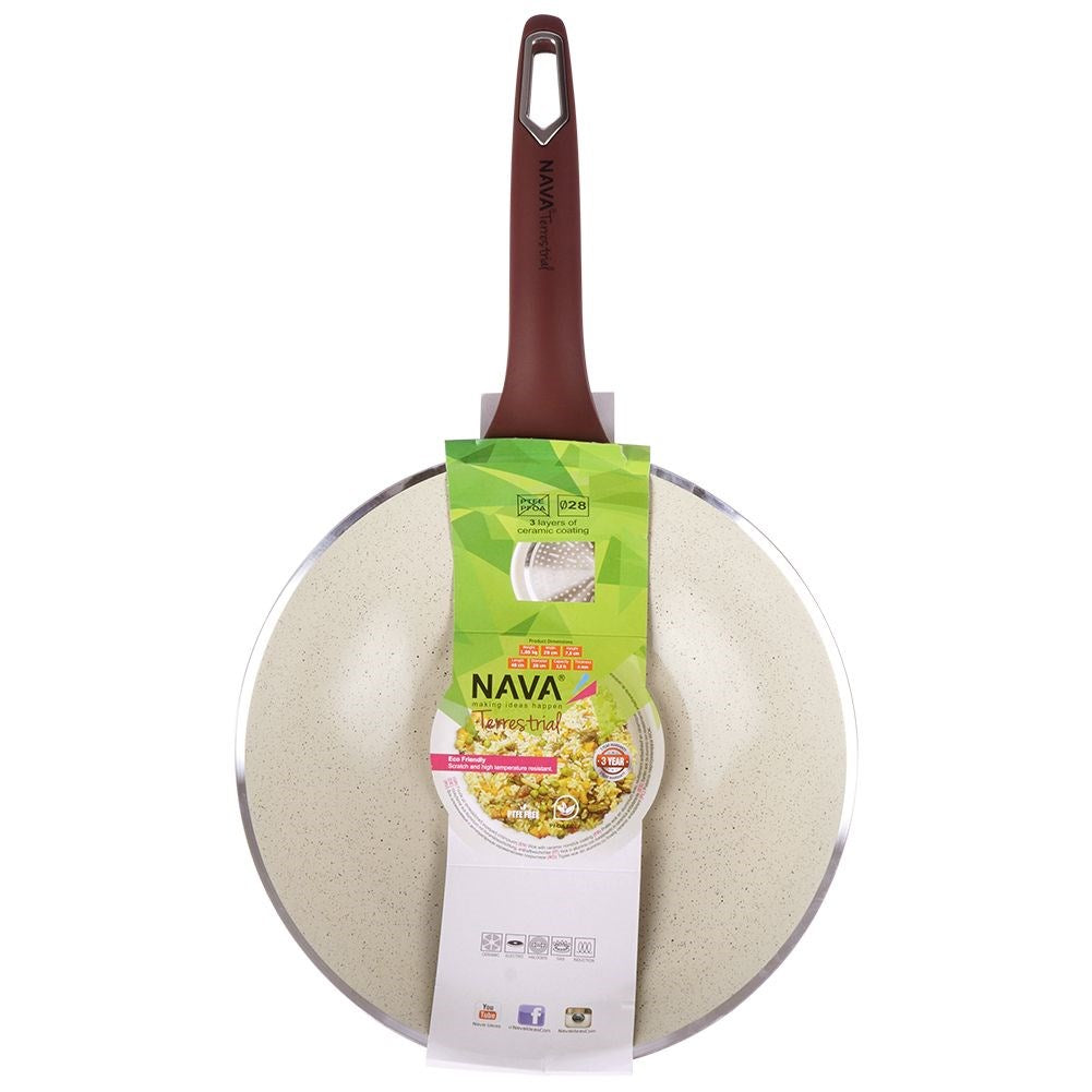 Granite wok pan TERRESTRIAL 28 cm