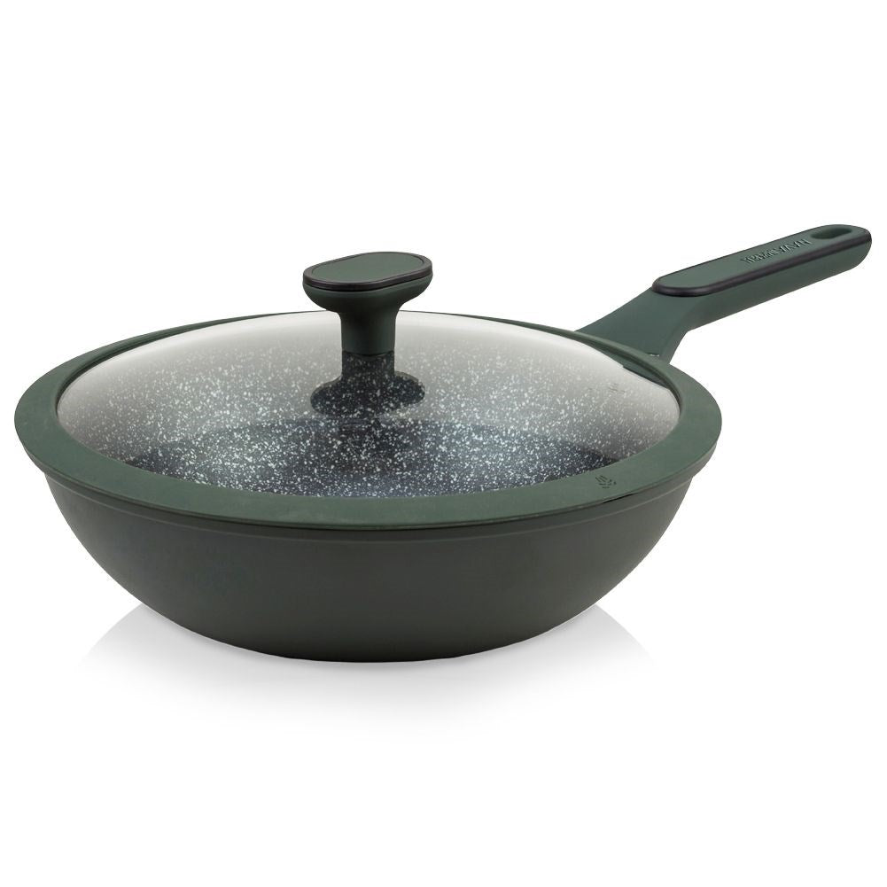 Granite wok pan with glass lid IMPERIAL 28 cm, 3.5 l