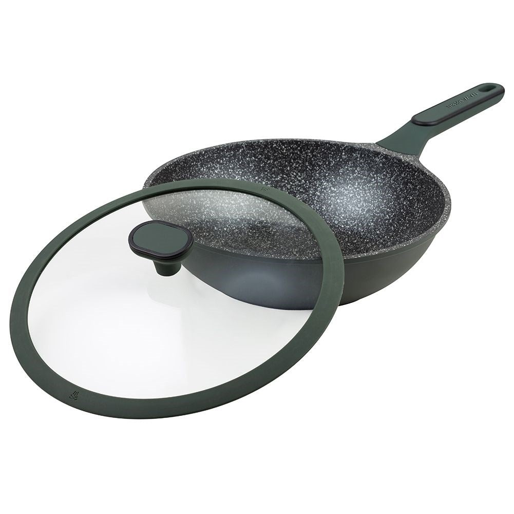 Granite wok pan with glass lid IMPERIAL 28 cm, 3.5 l