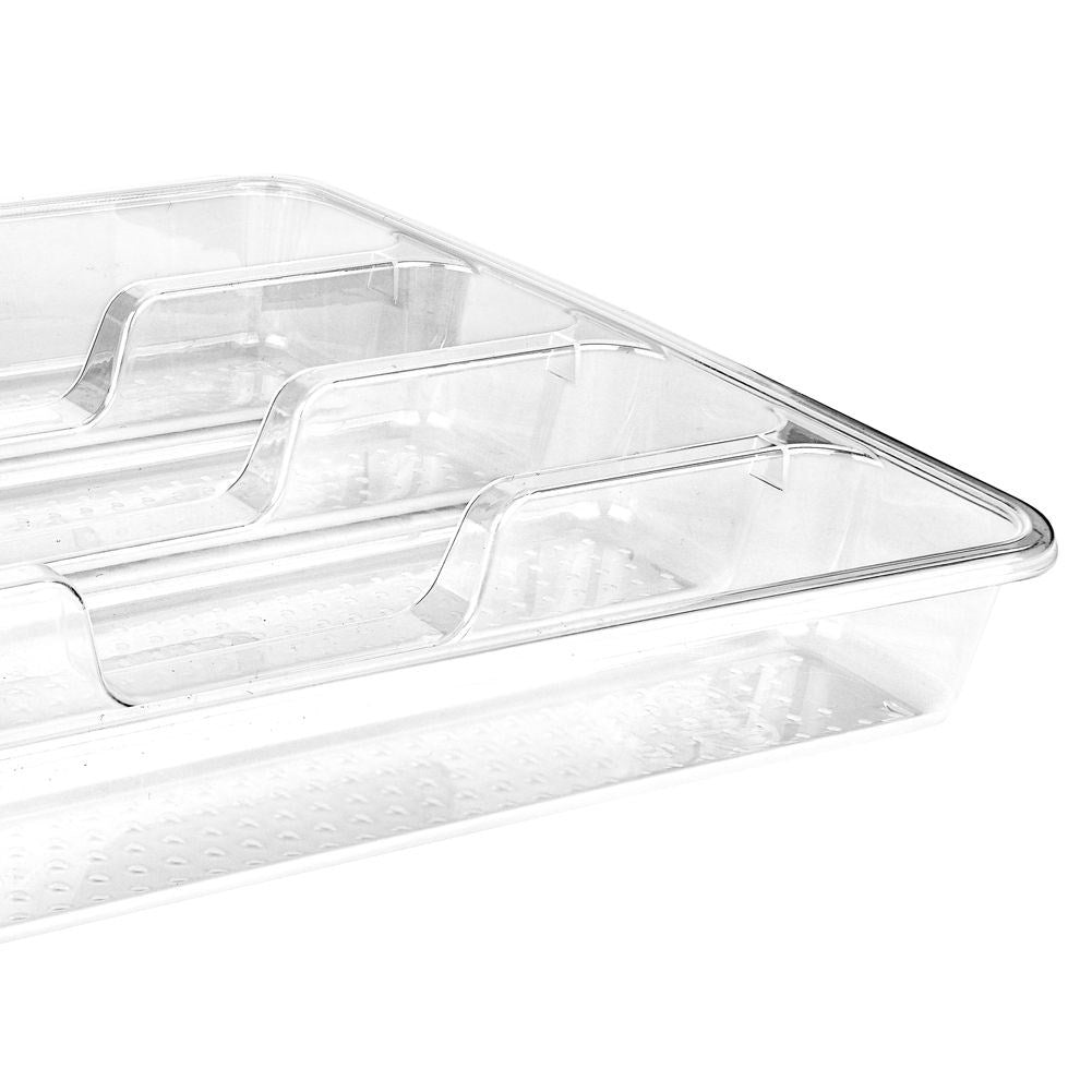 Graphite Gray Cutlery Box with 5 Compartments for Drawer