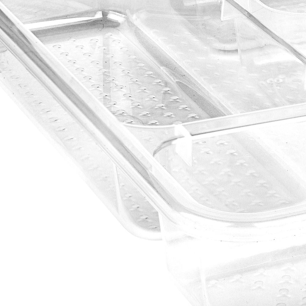 Graphite Gray Cutlery Box with 5 Compartments for Drawer