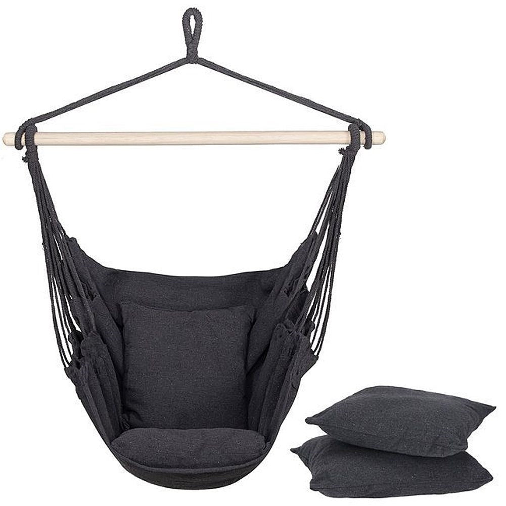 Graphite colored Brazilian hanging chair for home and garden