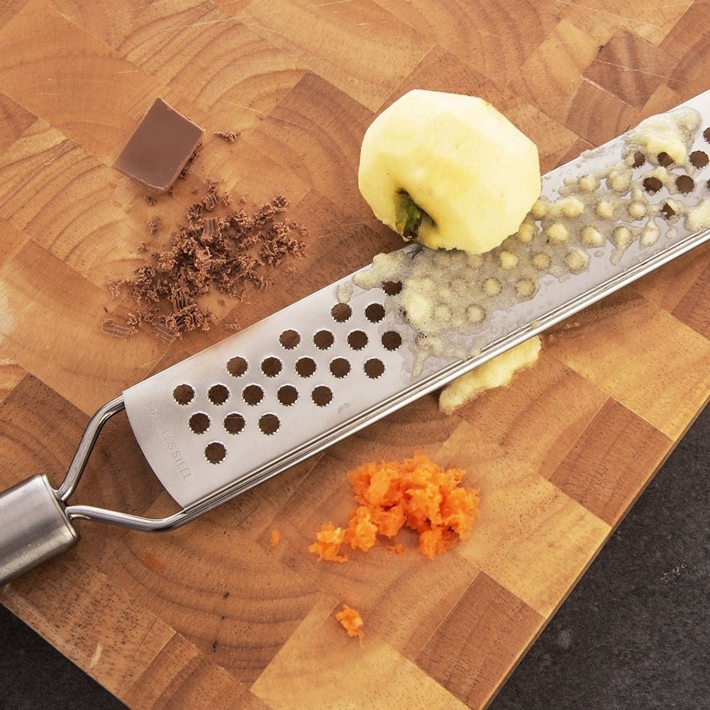 Grater 38 cm: Stainless steel, dishwasher safe, coarse grating