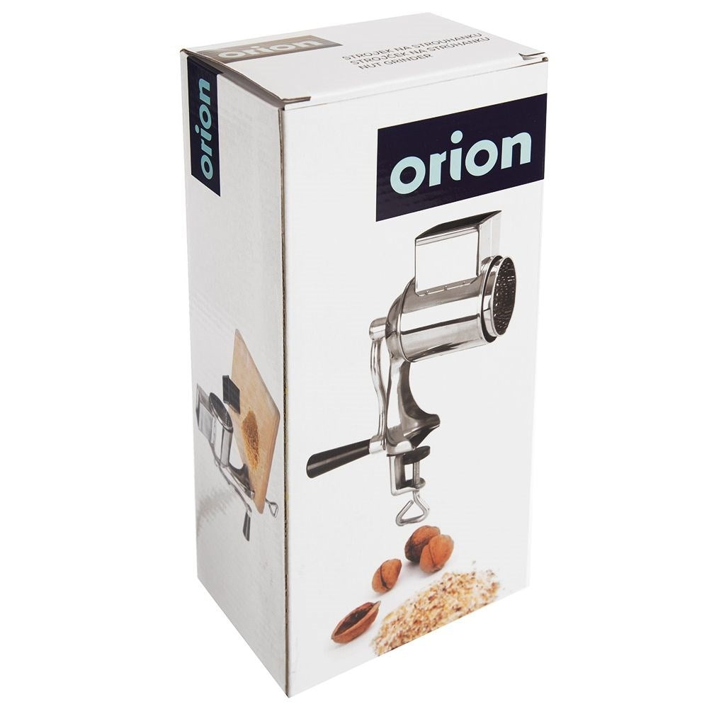 Grater in stainless steel and plastic