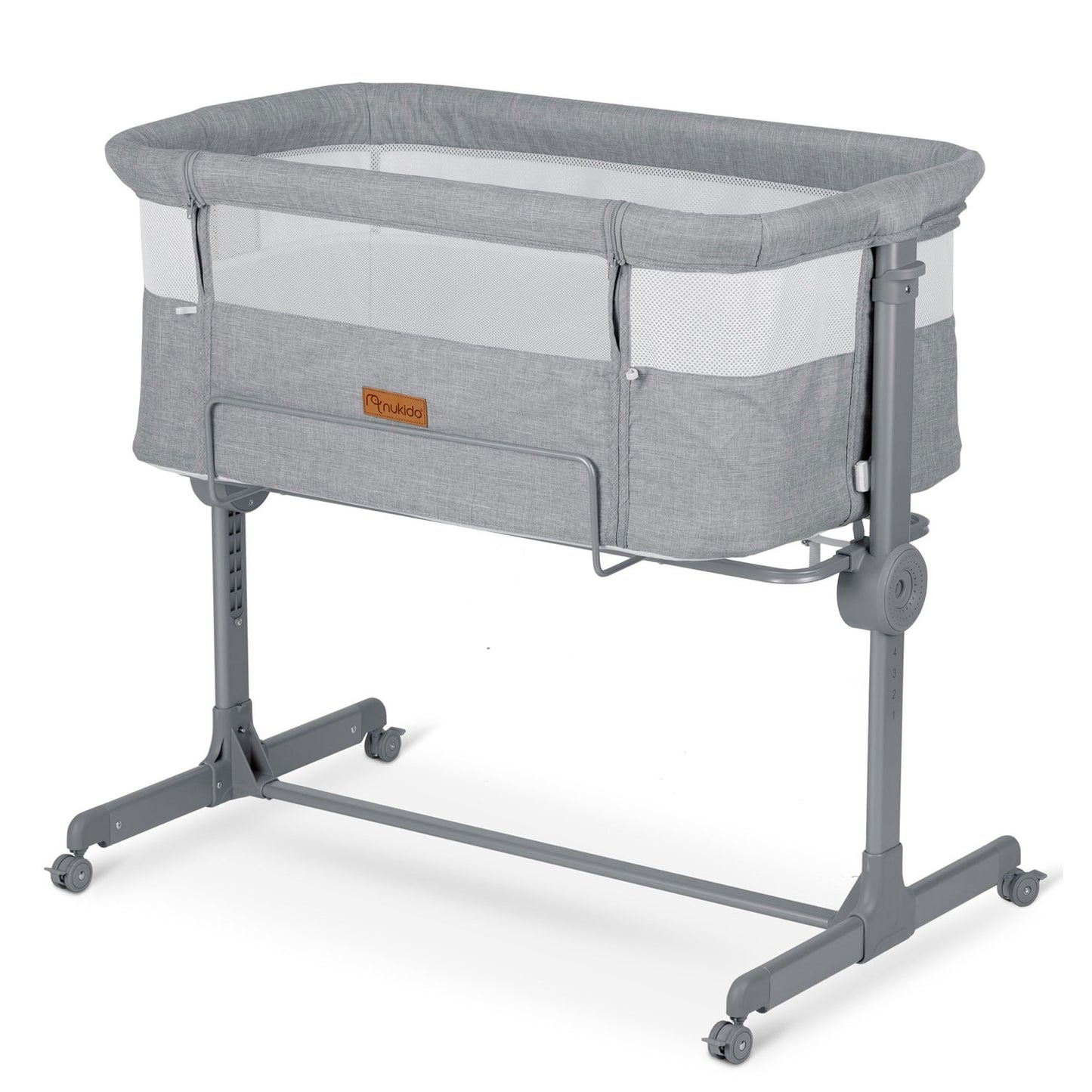 Gray Baby bed NK-243 with side function