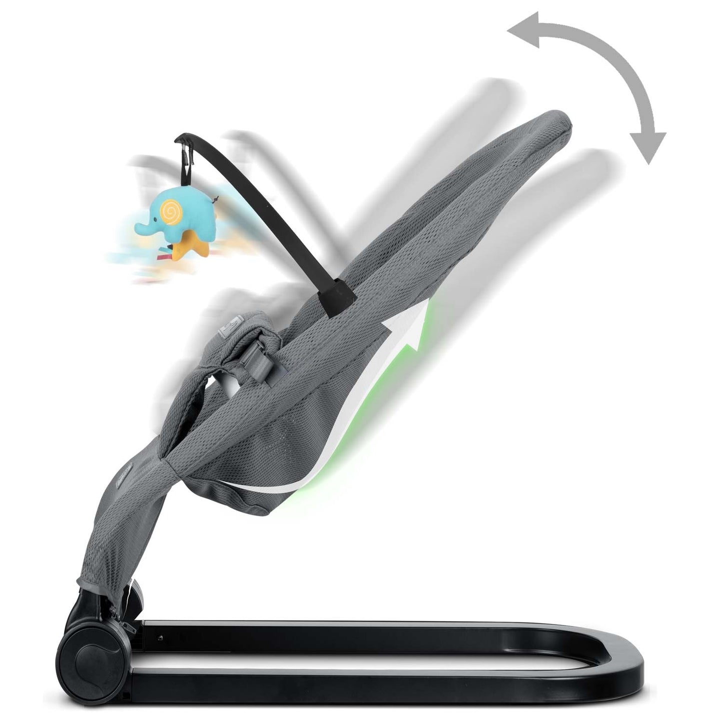 Gray Babysitter with Swing function and Toys NK-52 Nukido