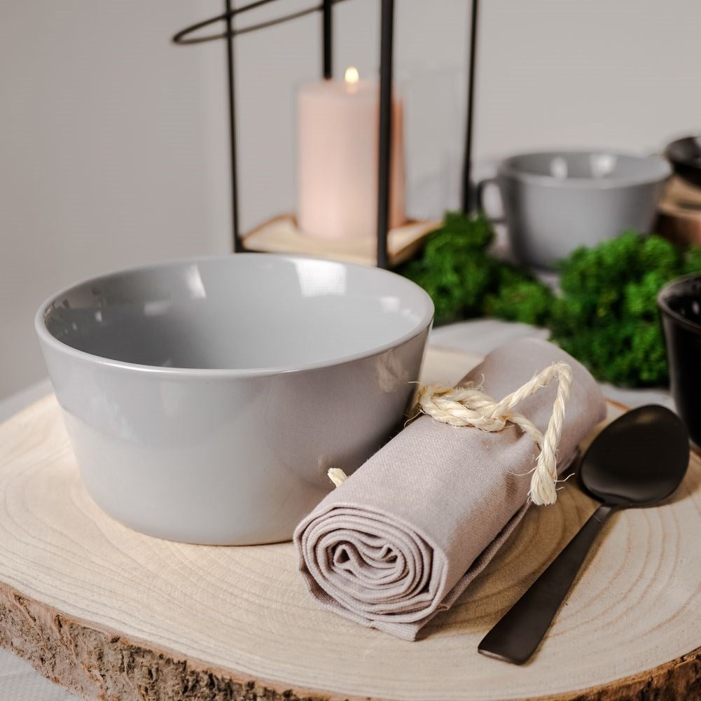 Gray Bowl in High Quality Porcelain for All Food
