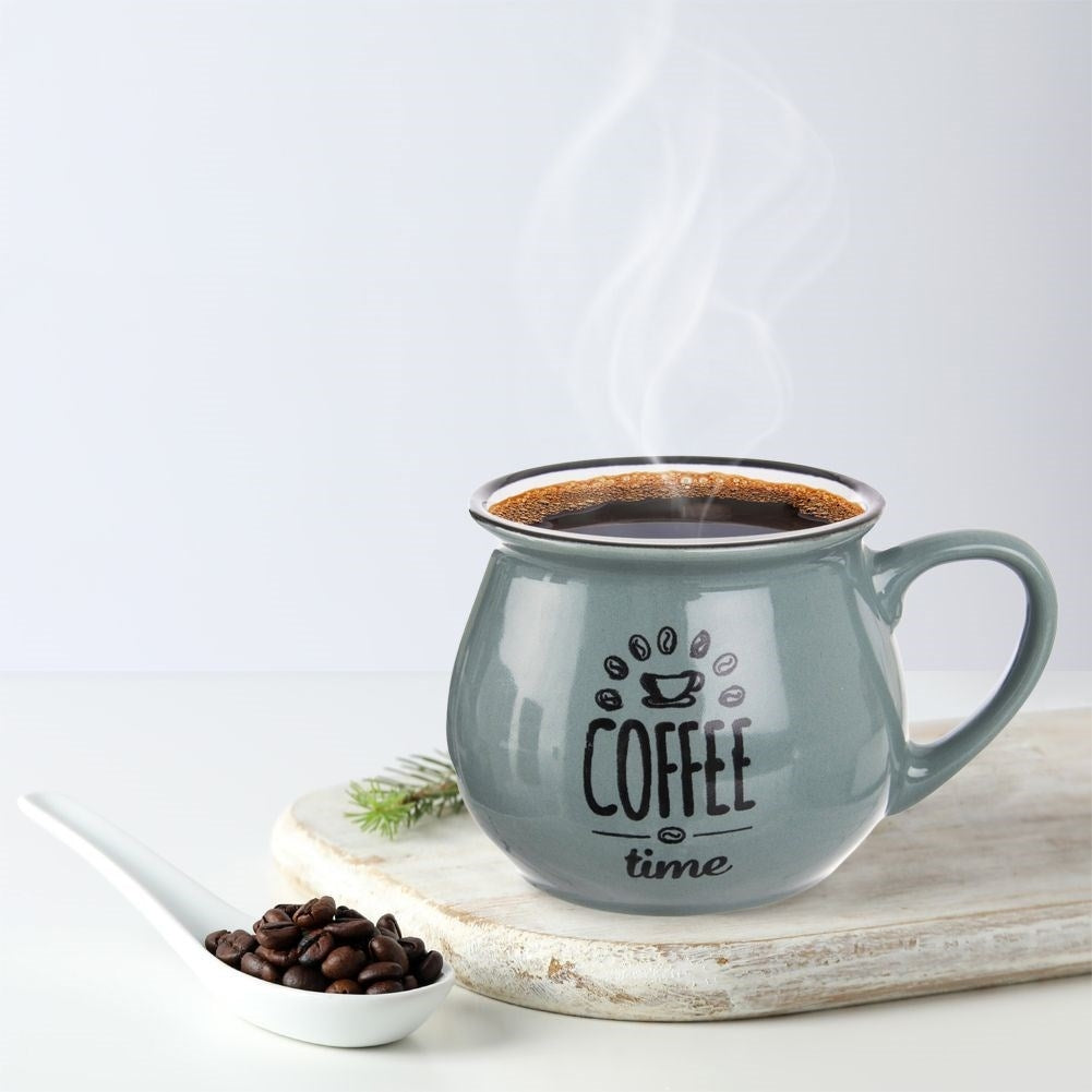 Gray Ceramic Cup - Elegant and Perfect for Coffee