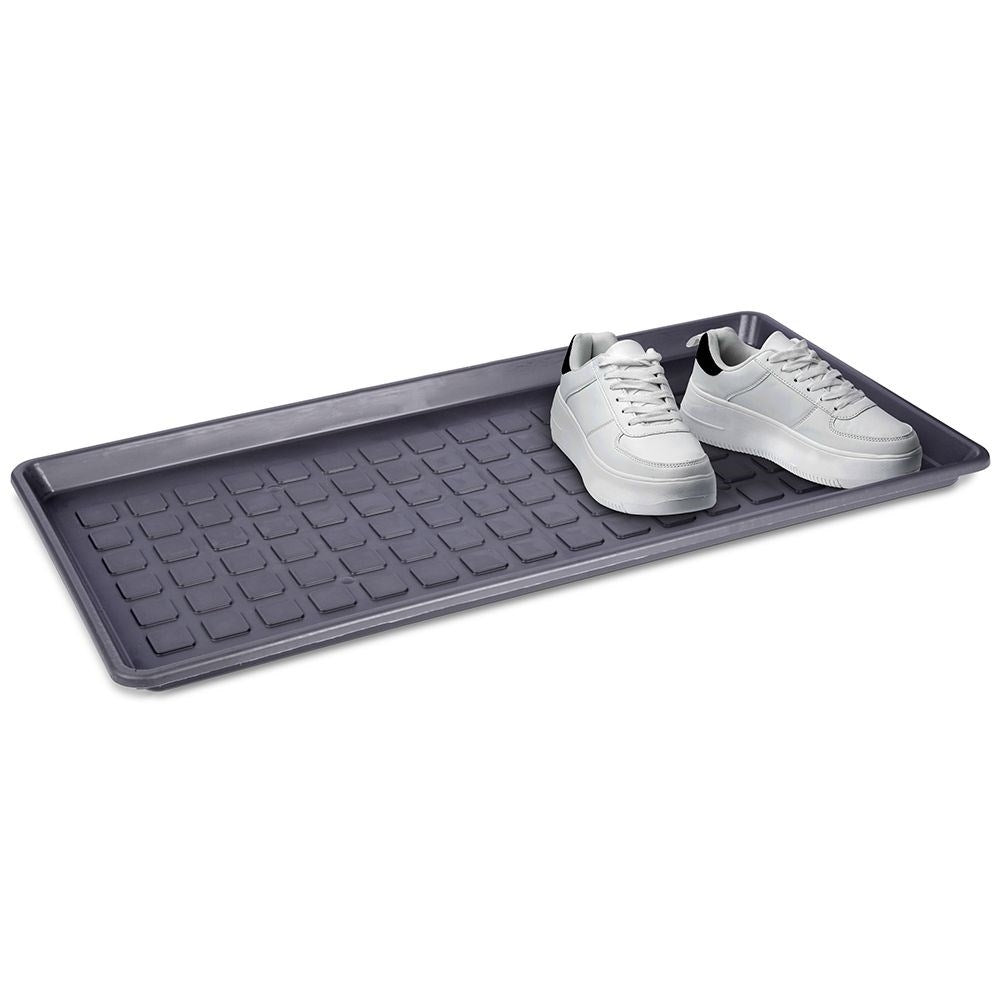 Gray Plastic Mat for Shoe Covers - Keep the Home Clean
