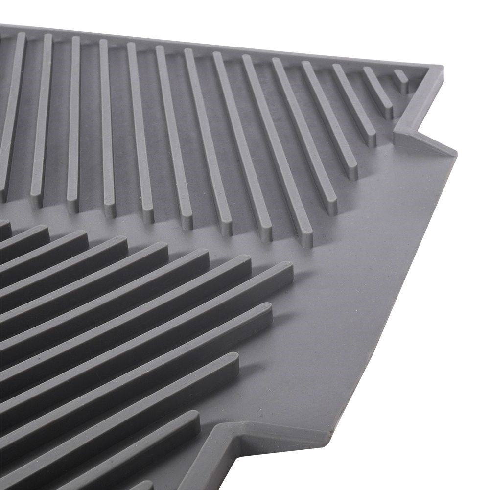 Gray Silicone Dish Mat: Practical and Easy to Clean