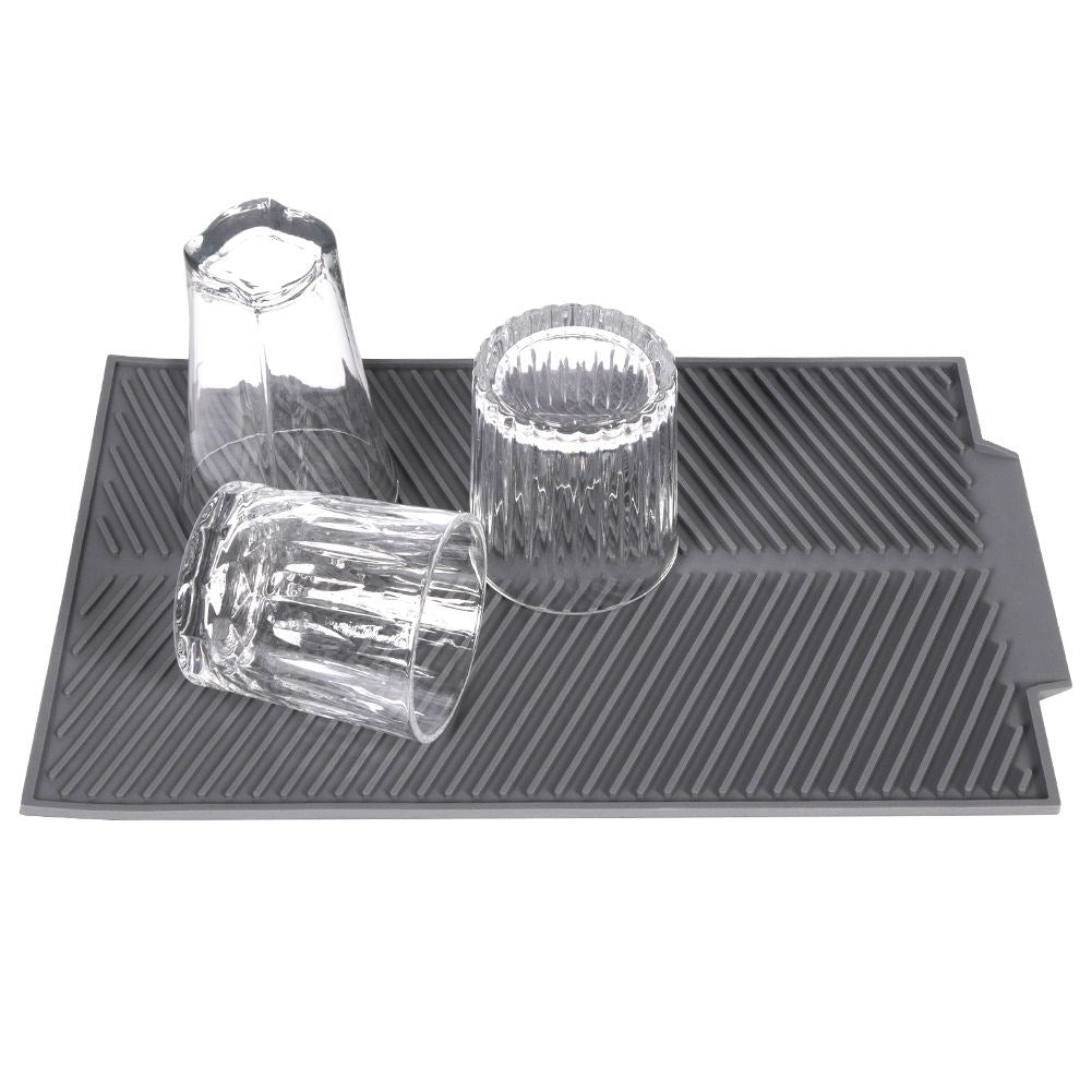 Gray Silicone Dish Mat: Practical and Easy to Clean