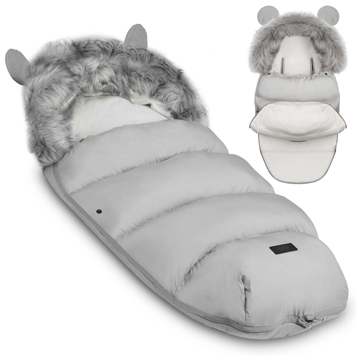 Gray Sleeping Bag for Stroller and Sled - Elmi Ricokids
