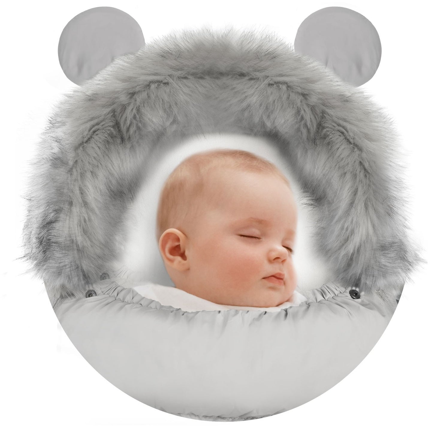 Gray Sleeping Bag for Stroller and Sled - Elmi Ricokids