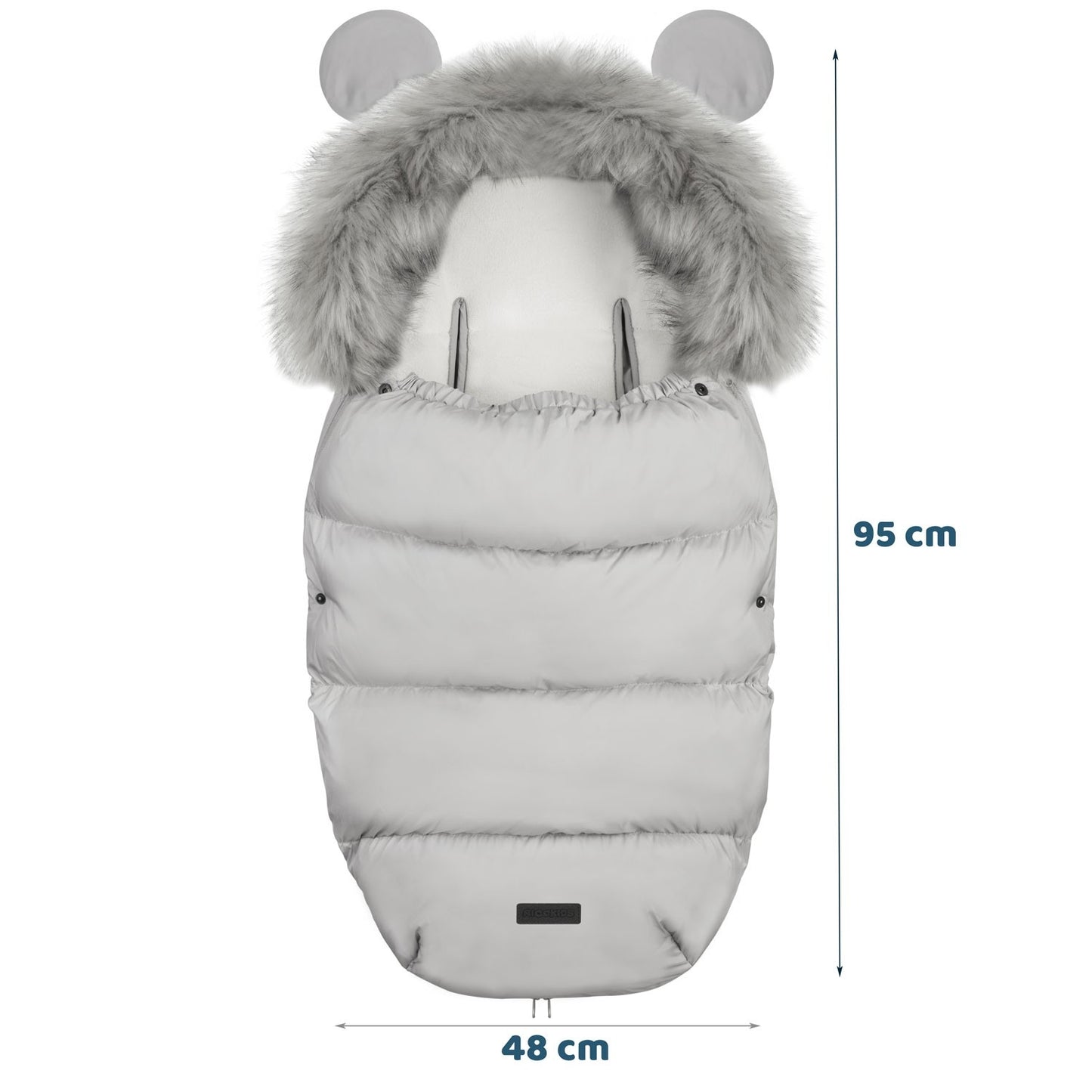 Gray Sleeping Bag for Stroller and Sled - Elmi Ricokids