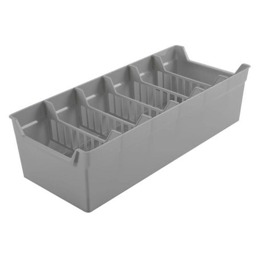 Gray Spice Box with 5 Removable Compartments for Organization