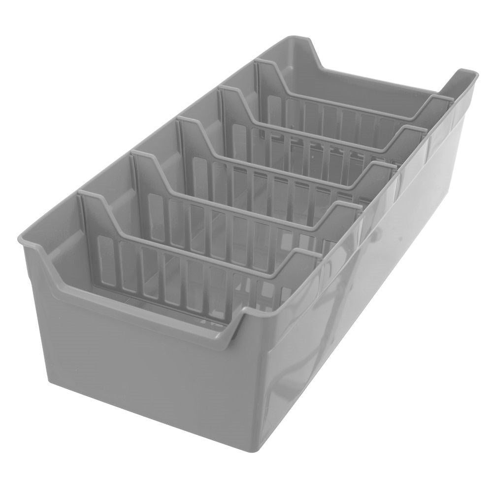 Gray Spice Box with 5 Removable Compartments for Organization