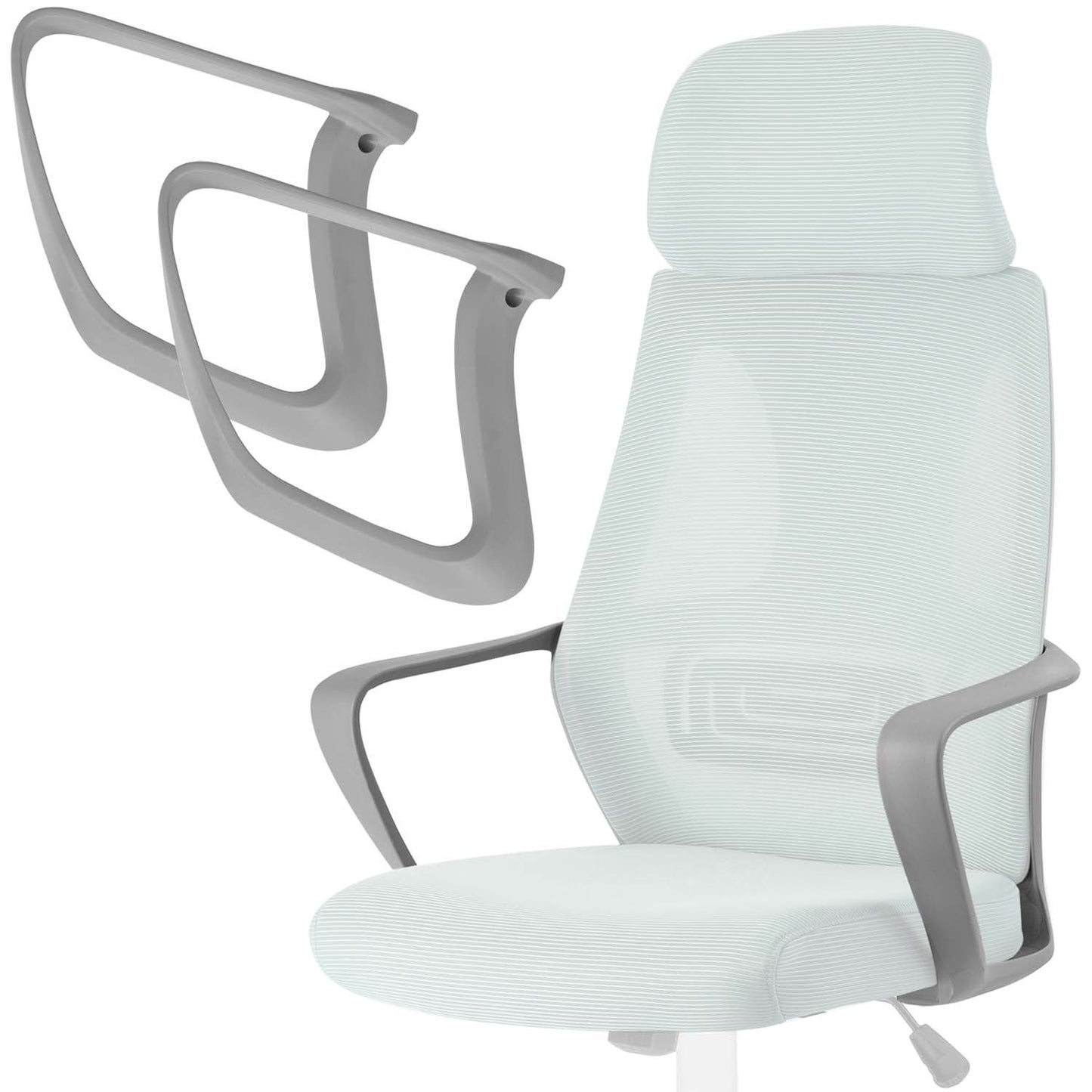 Gray armrests for Praga armchair