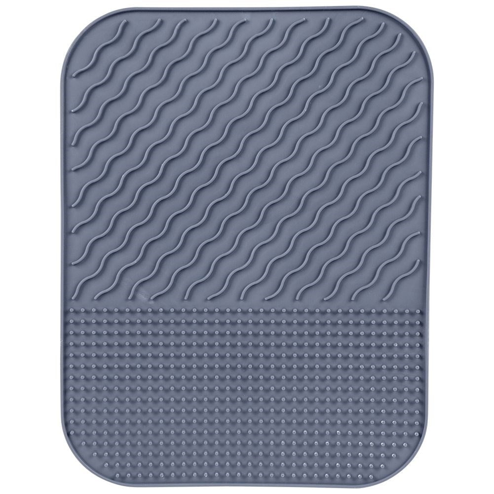Gray dish mat - drying rack for dishes, easy to clean