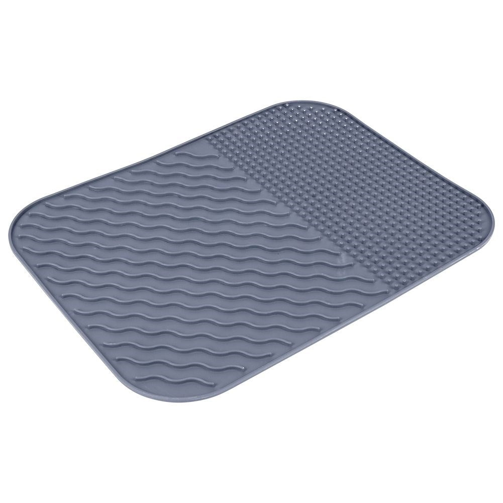 Gray dish mat - drying rack for dishes, easy to clean