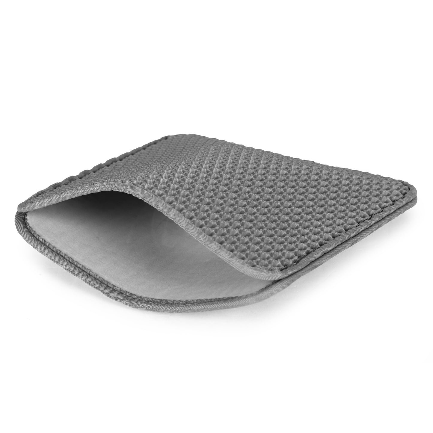 Gray double-layer cat litter mat