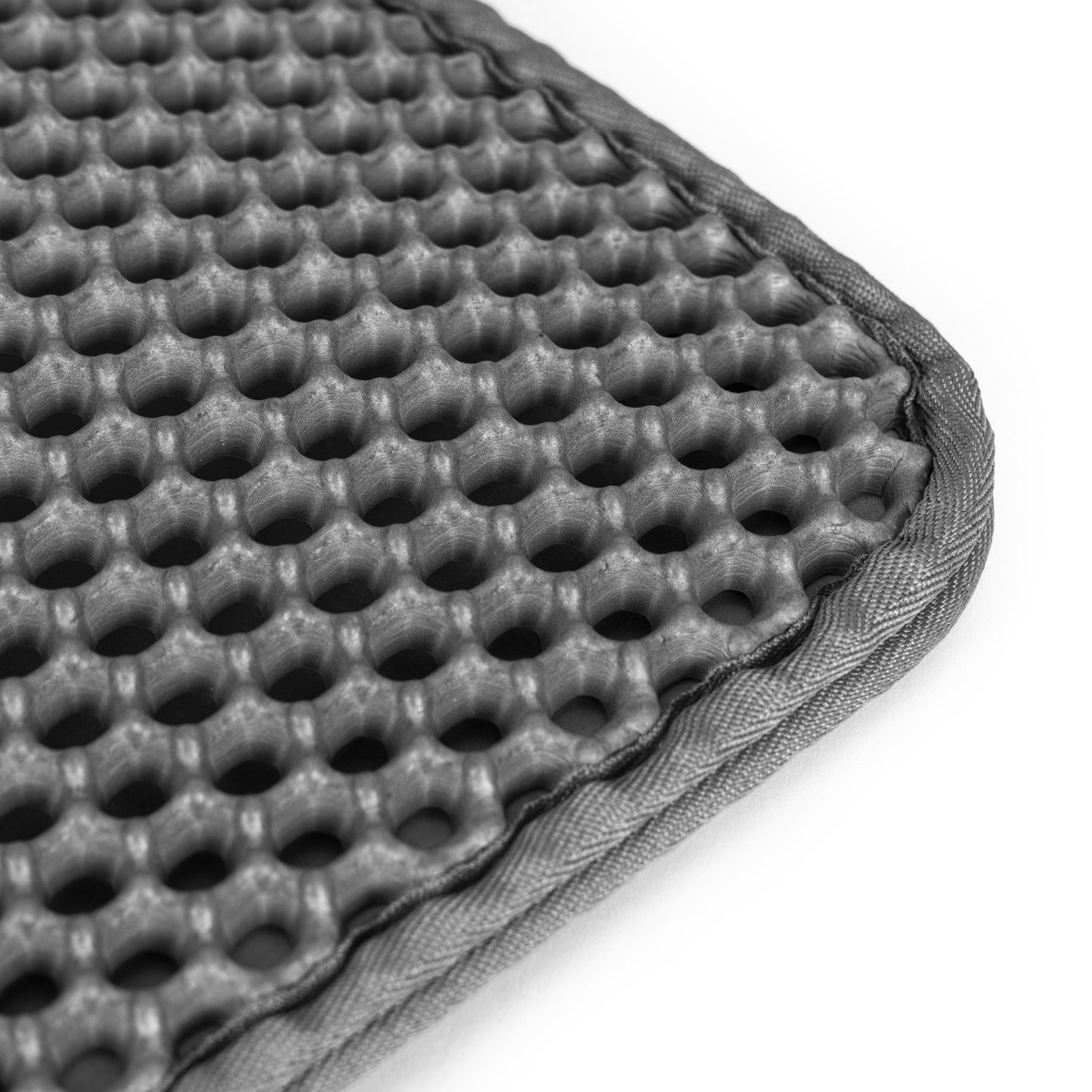 Gray double-layer cat litter mat