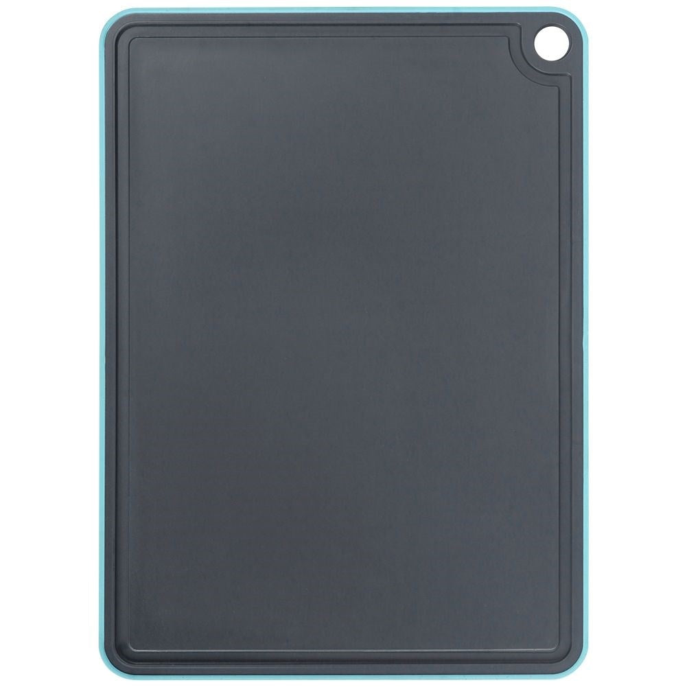 Gray plastic cutting board for the kitchen, odorless and liquid repellent