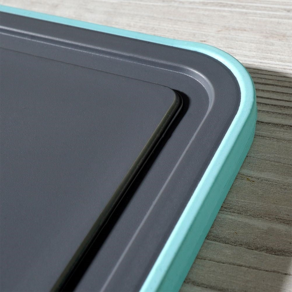 Gray plastic cutting board for the kitchen, odorless and liquid repellent