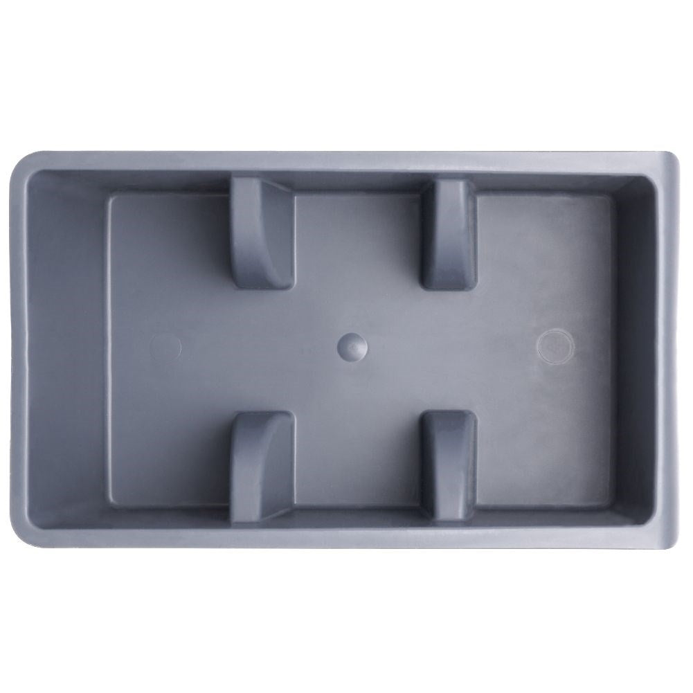 Gray storage box for plastic spice bags