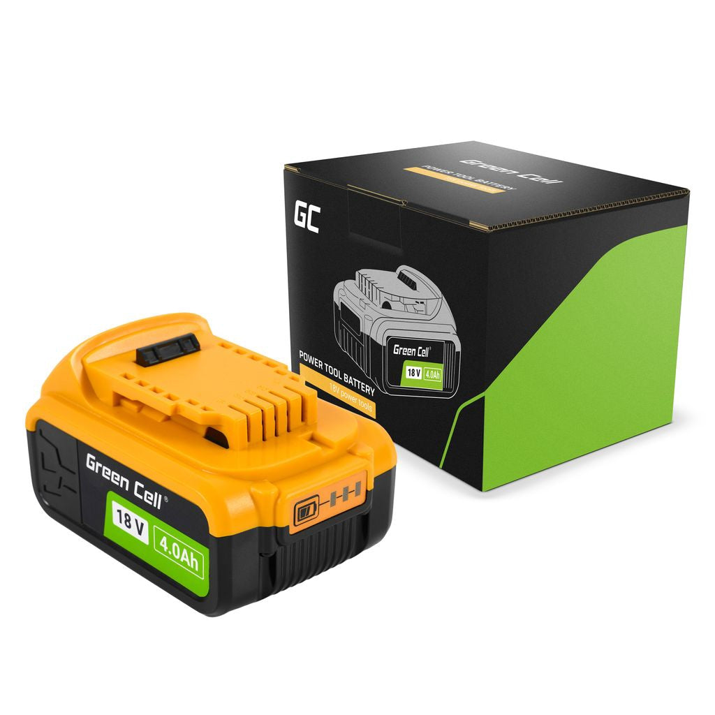 Green Cell 18V 4Ah ersättningsbatteri för Dewalt XR DCB184