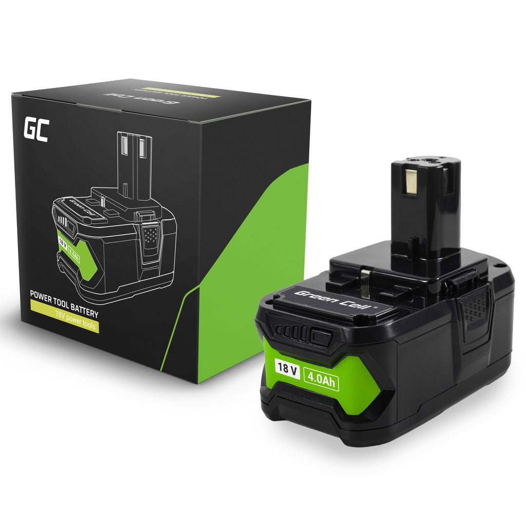 Green Cell 18V 4Ah ersättningsbatteri för Ryobi One+ RB18L40
