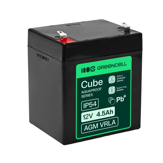 Green Cell Agm Vrla 12V 4,5Ah underhållsfritt batteri (90X70X106Mm)