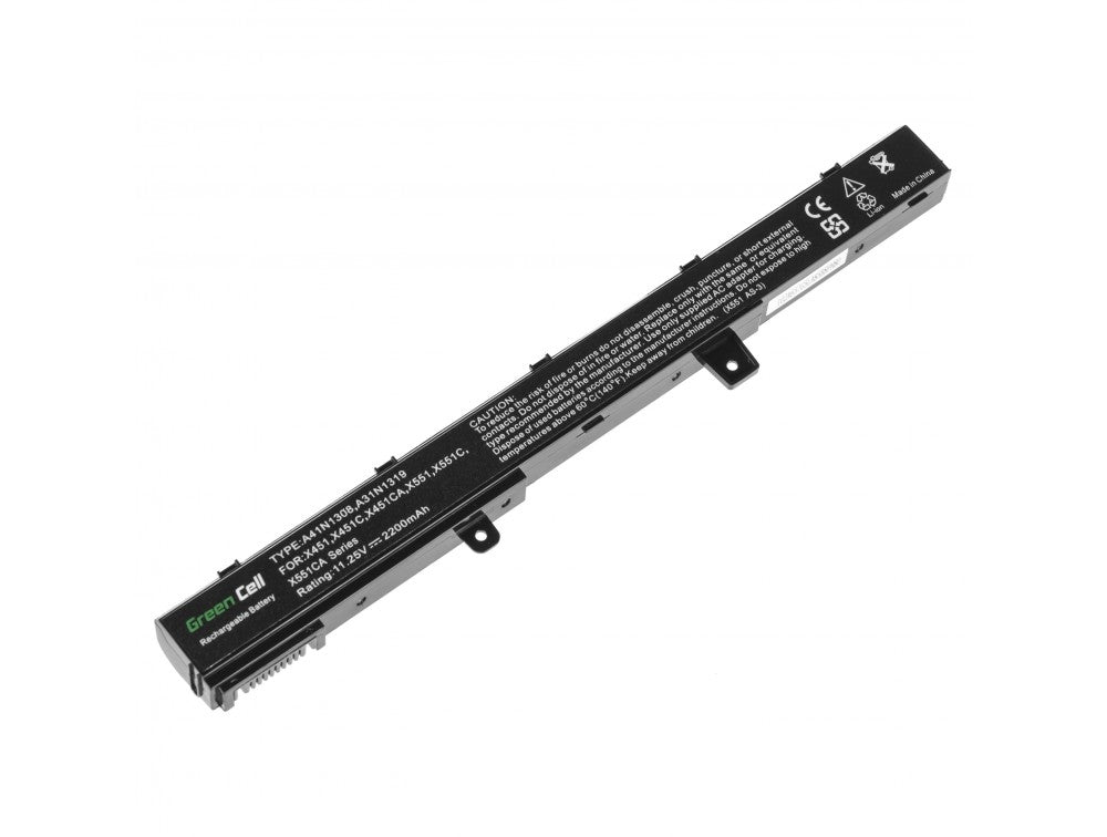 Green Cell Battery for Asus R508, 11.25V 2200mAh