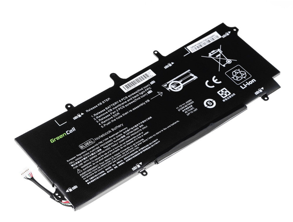 Green Cell Battery for HP EliteBook Folio 1040, G1 etc. 3100mAh, 11.1V