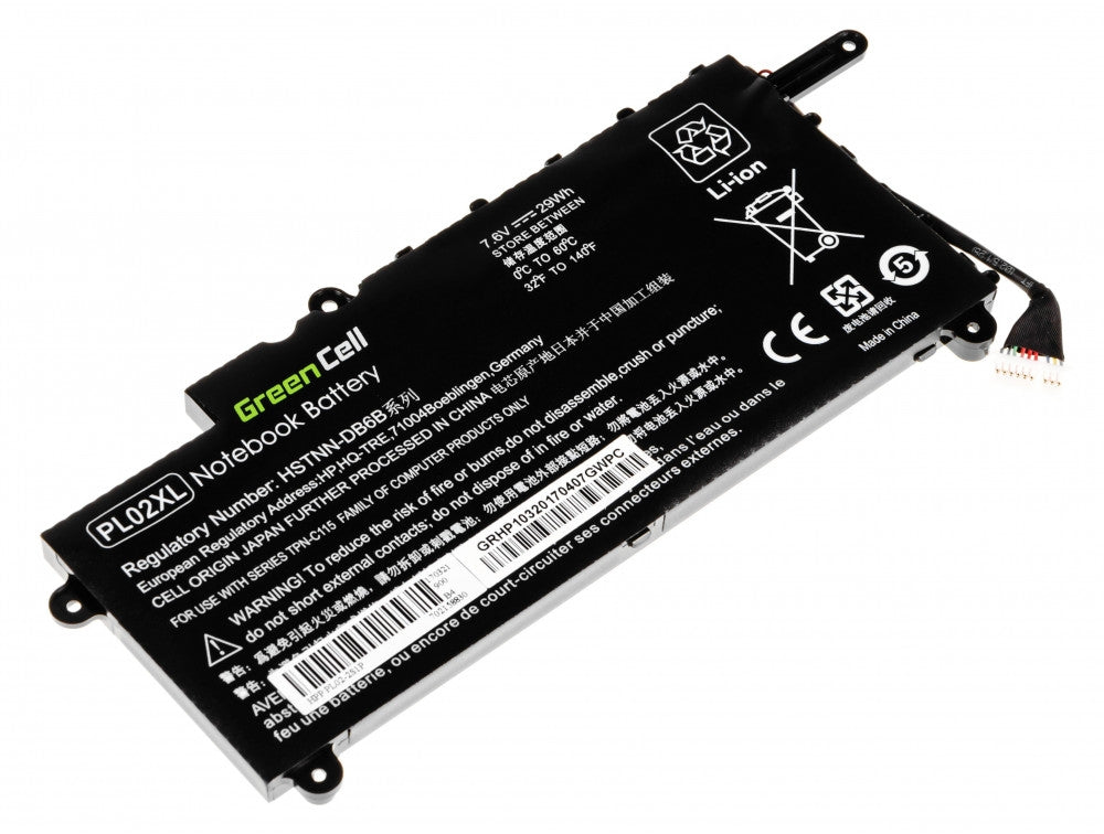Green Cell Battery for HP Pavilion x360 11-N, HP x360 310 G1, etc., 7.6V 3400mAh