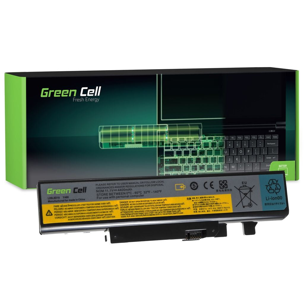 Green Cell Battery for Lenovo IdeaPad L09L6D16 B560, Y460, Y560 Series