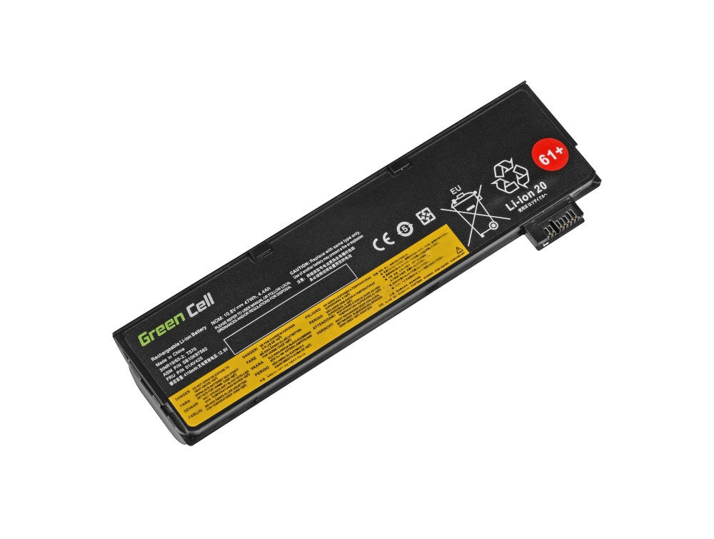 Green Cell Battery for Lenovo ThinkPad T470, T570 etc. 4400mAh, 11.1V
