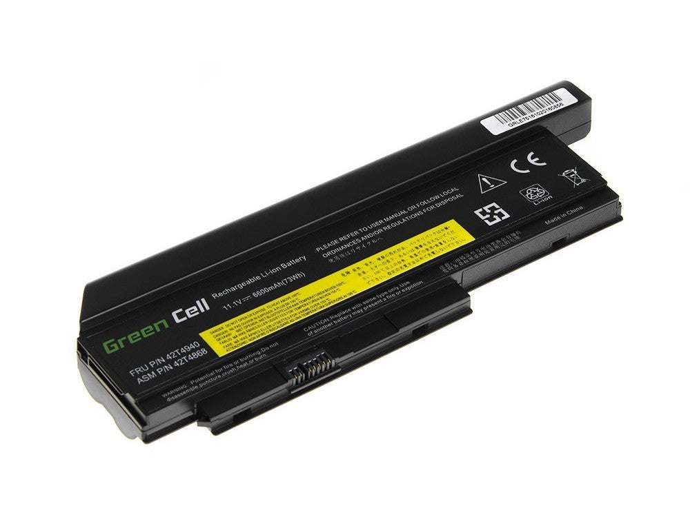 Green Cell Battery for Lenovo ThinkPad X220, X220i etc. 6600mAh, 11.1V