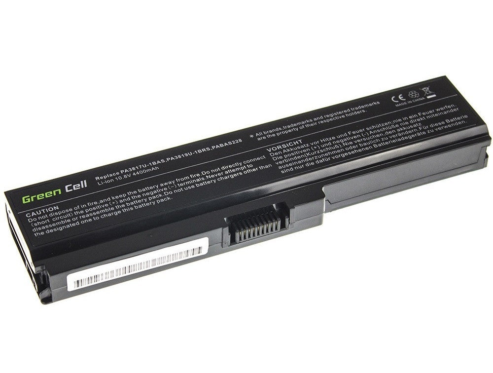 Green Cell Battery for Toshiba Satellite, 4400mAh, 11.1V