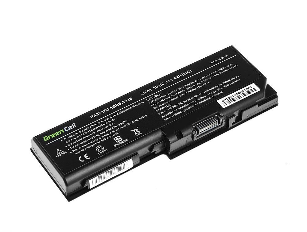 Green Cell Battery for Toshiba Satellite L350 P200, 11.1V 4400mAh