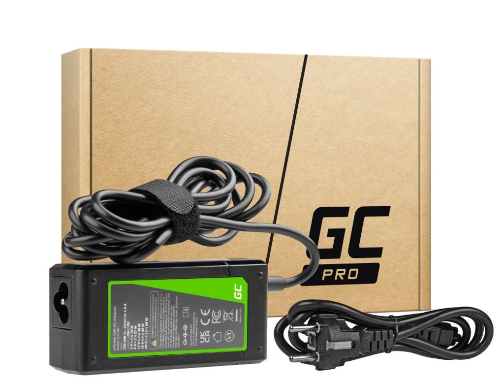 Green Cell Charger / AC Adapter PRO USB-C 20V 3.25A 65W for Lenovo, Acer, Asus, HP, etc