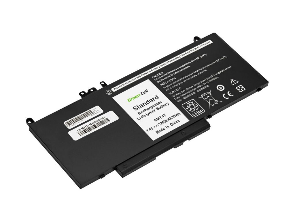 Green Cell Laptop battery Dell Latitude 7.6V (7.4)V 7200 mAh