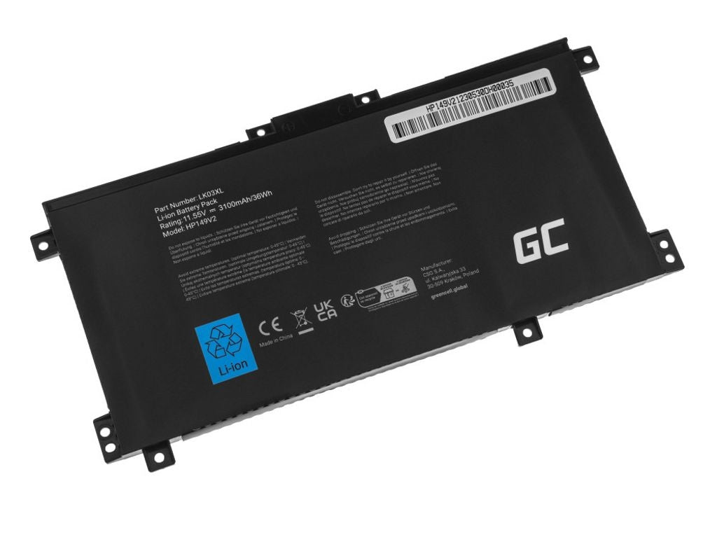 Green Cell Laptop battery HP Envy 11.55V 3100 mAh