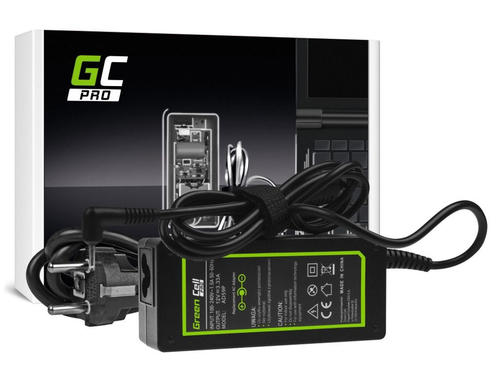Green Cell PRO Charger / AC Adapter 12V, 3.33A, 40W for Samsung