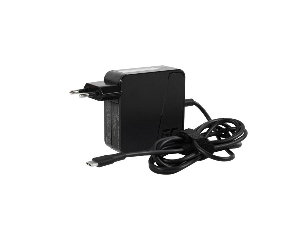 Green Cell PRO USB-C AC Adapter 65W for Laptops, Tablets, Phones