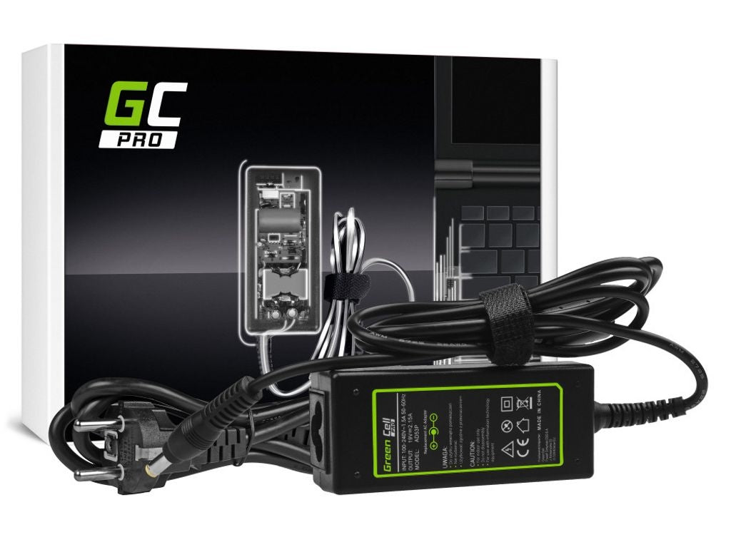Green Cell PRO charger/mains adapter 19V, 2.15A, 40W for Acer Aspire One