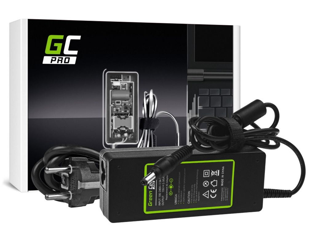 Green Cell PRO charger/mains adapter 19V, 3.95A, 75W for Toshiba Satellite