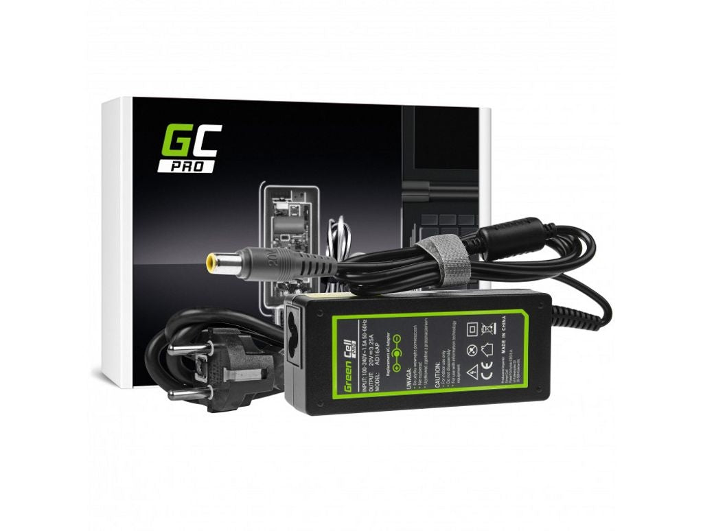 Green Cell PRO charger/mains adapter 20V, 3.25A, 65W for Lenovo B580, B590, ThinkPad