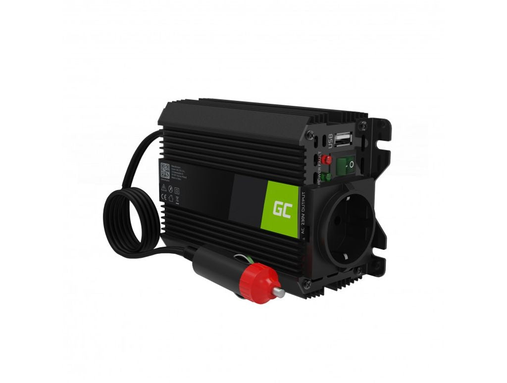 Green Cell Power Inverter PRO 12V to 230V 150W/300W Modified Sine Wave